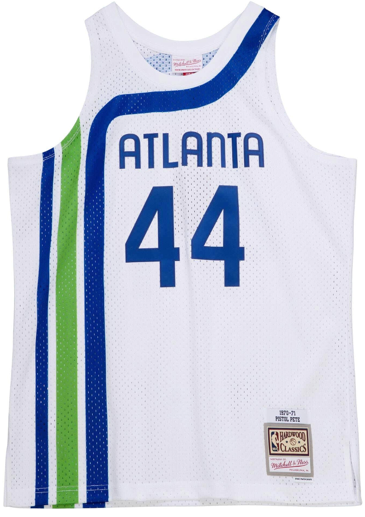 M&N Atlanta Hawks Pete Maravich Swingman Jersey (1970-71/Home)